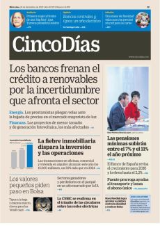 LOS BANCOS FRENAN EL CRÉDITO A RENOVABLES POR LA INCERTIDUMBRE QUE AFRONTA EL SECTOR