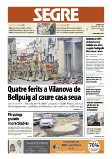 QUATRE FERITS A VILANOVA DE BELLPUIG AL CAURE CASA SEUA