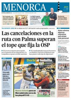 LAS CANCELACIONES EN LA RUTA CON PALMA SUPERAN EL TOPE QUE FIJA LA OSP