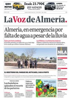ALMERÍA, EN EMERGENCIA POR FALTA DE AGUA A PESAR DE LA LLUVIA