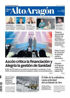 AZCÓN CRITICA LA FINANCIACIÓN Y ALEGRÍA LA GESTIÓN DE SANIDAD