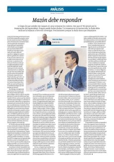 MAZÓN DEBE RESPONDER